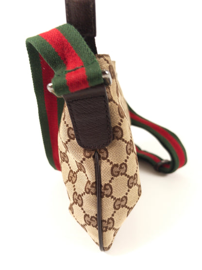 Gucci GG Canvas Sherry Line Crossbody Messenger Bag