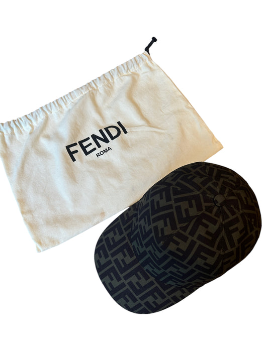 Fendi FF Print Baseball Cap