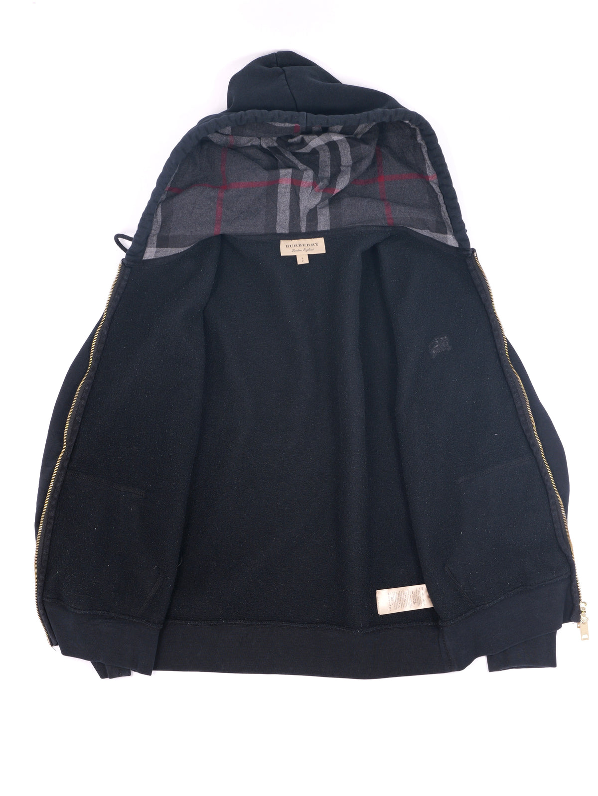 Burberry Check Zip Hoodie