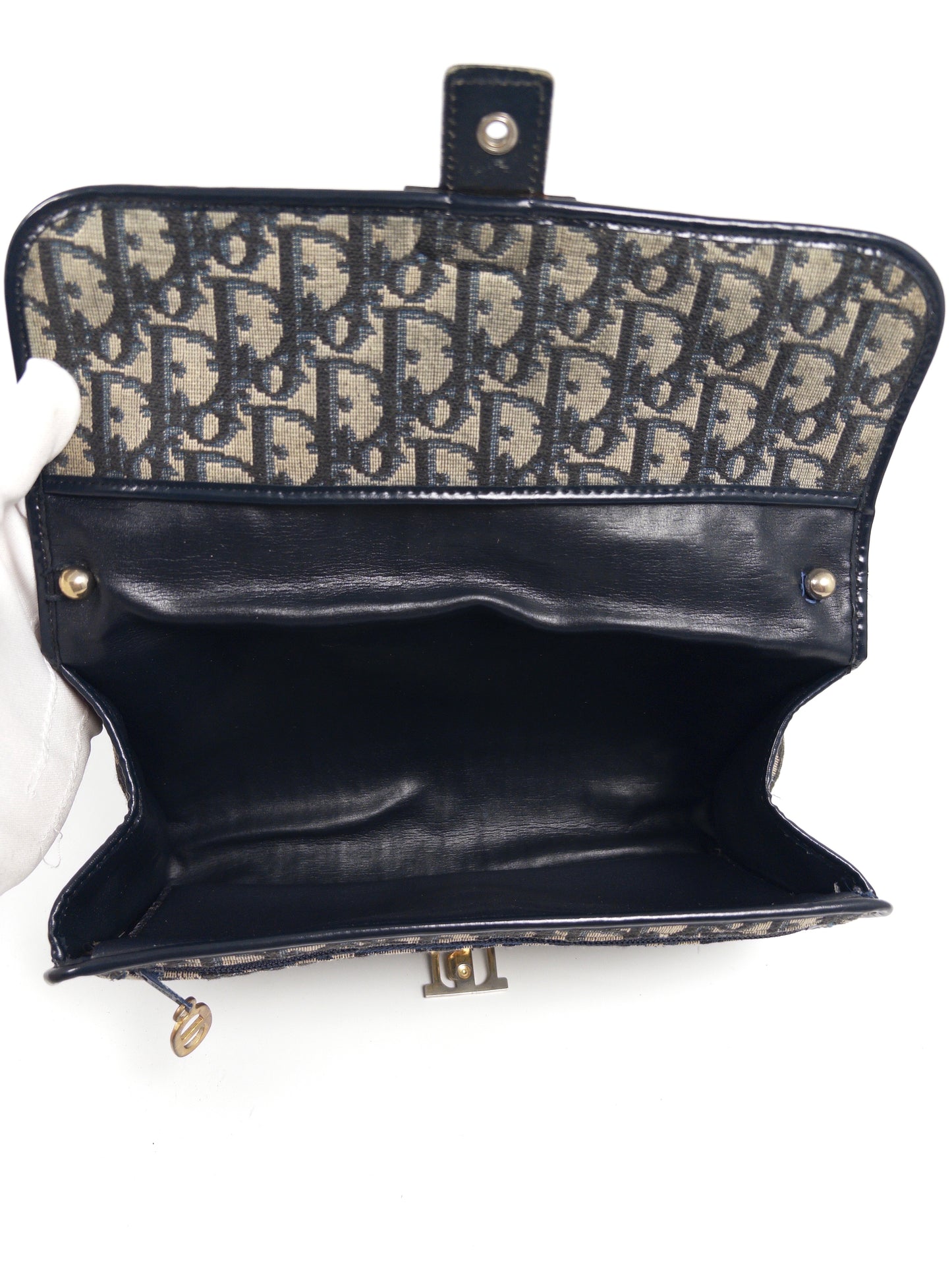 Christian Dior Trotter Canvas Shoulder Bag