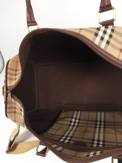 Burberry Nova Check Boston Bag