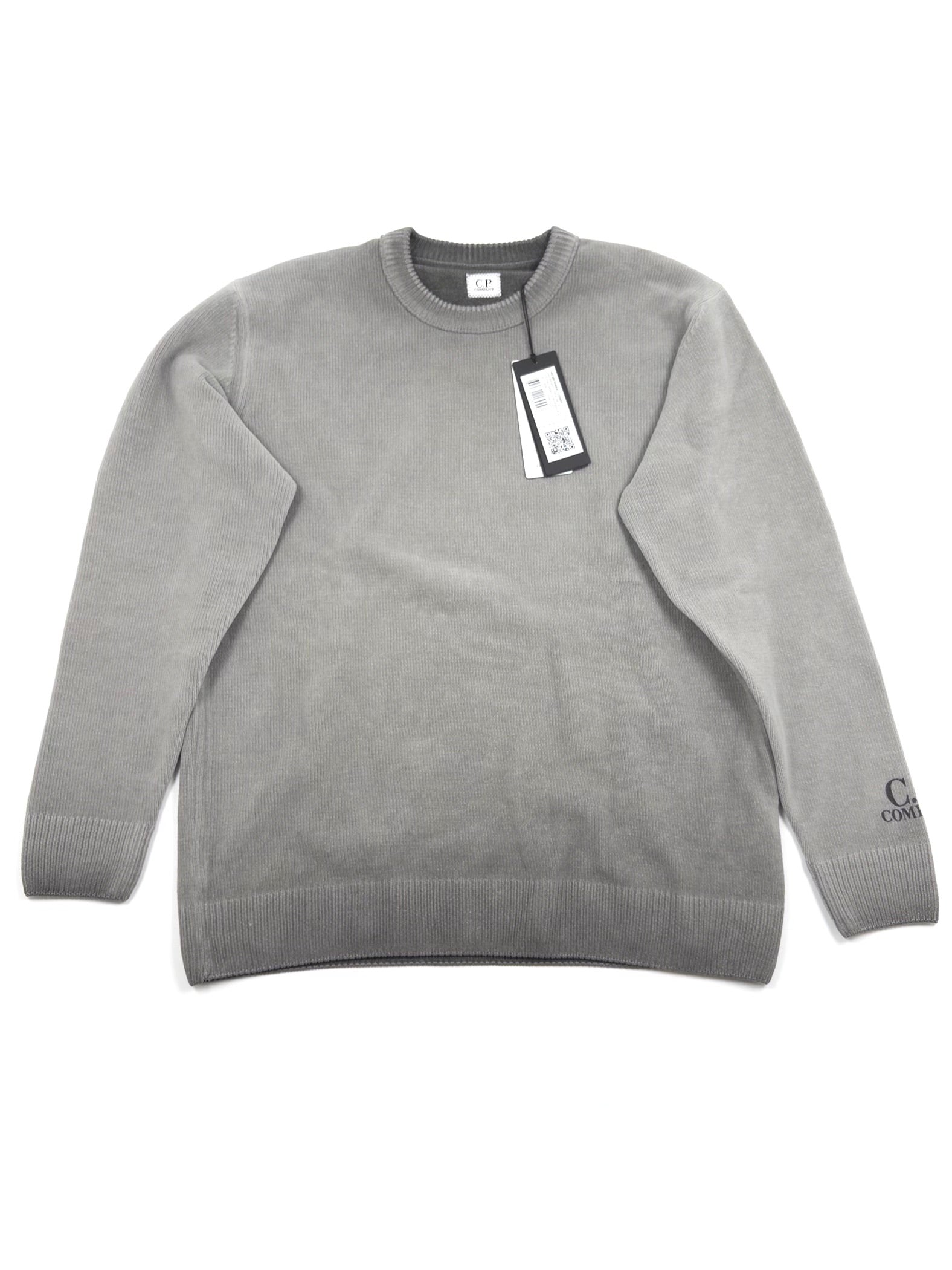 C.P. Company Reverse Plat Crew Neck Sweatshirt - Grey