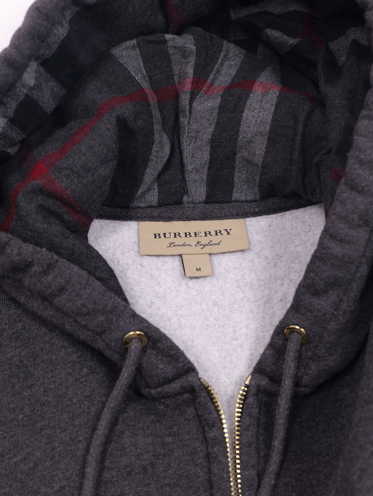Burberry Check Zip Hoodie