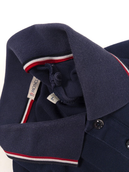Moncler Polo Shirt Blue
