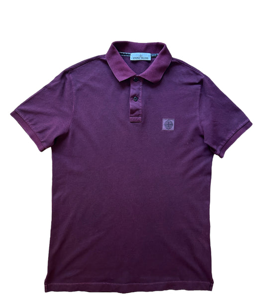 Stone Island Burgundy Polo Shirt