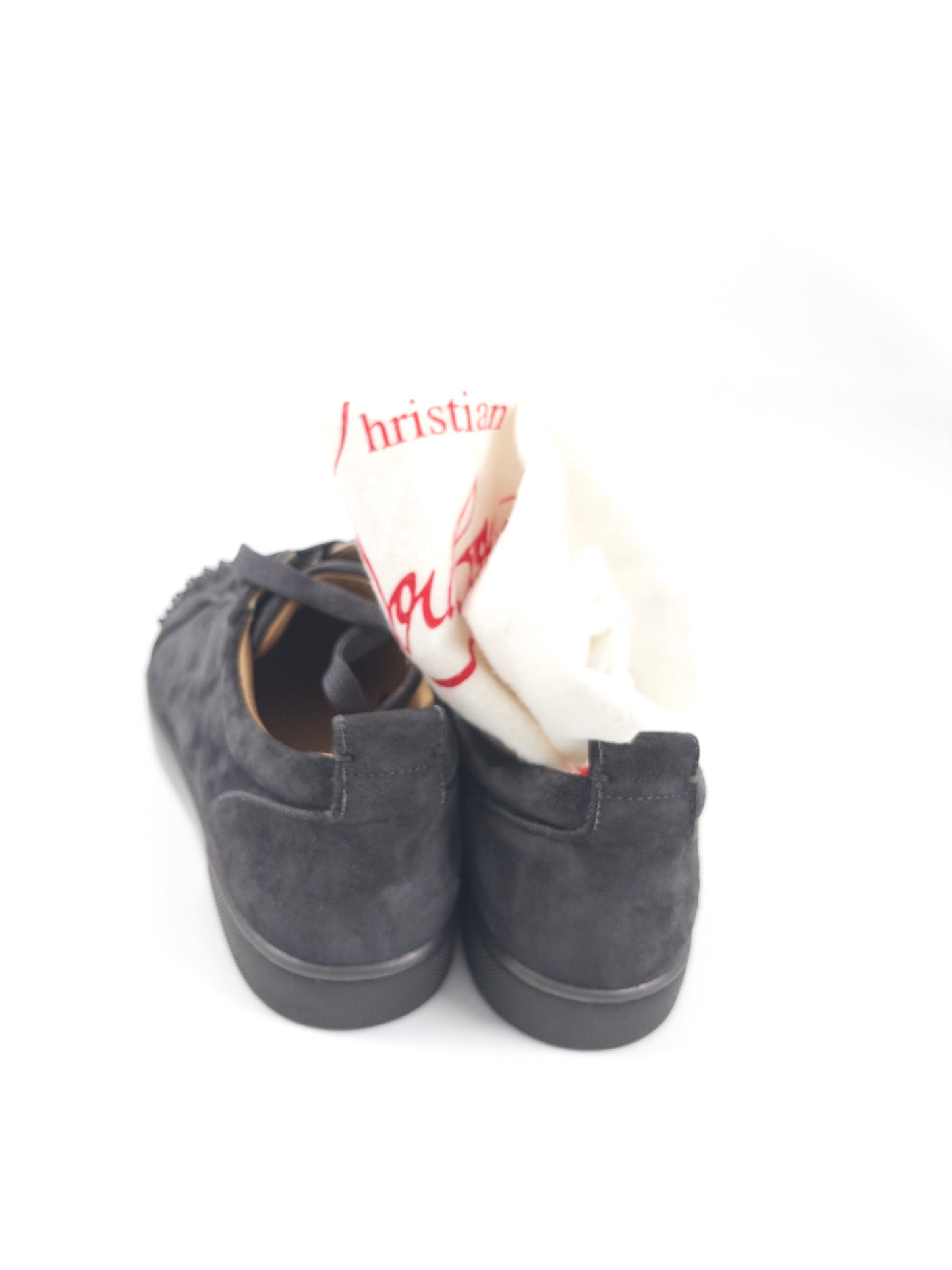 Christian Louboutin Dark Grey Spike Sneaker (Fits EU 42)