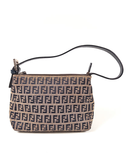 Fendi Zucchino FF Top Handle Bag
