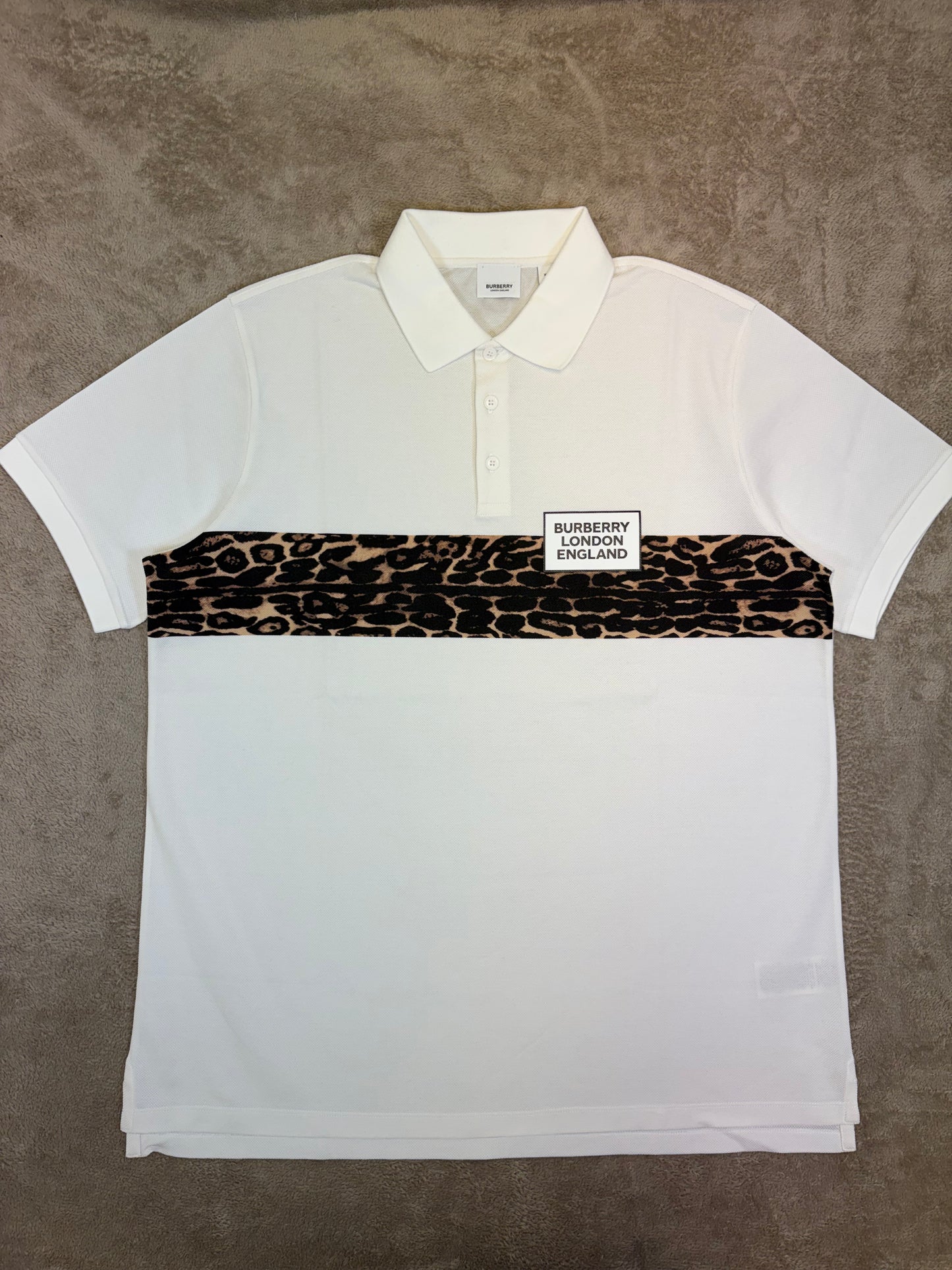 Burberry Leopard Polo Shirt