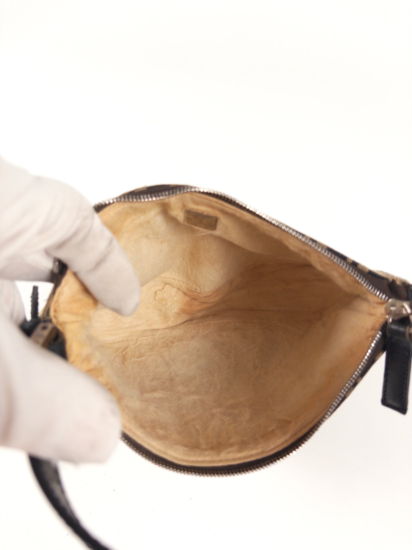 Fendi Zucchino FF Top Handle Bag