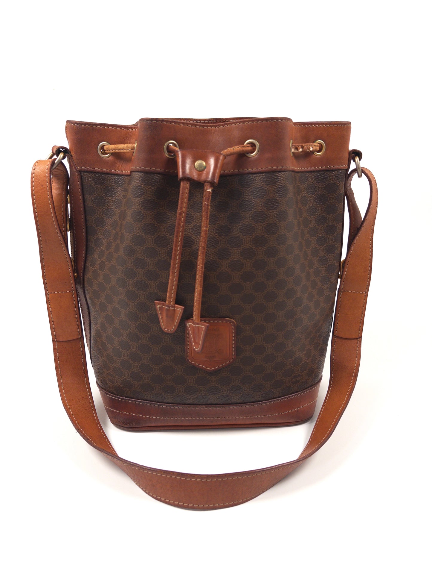 Celine Macadam Drawstring Shoulder Bag
