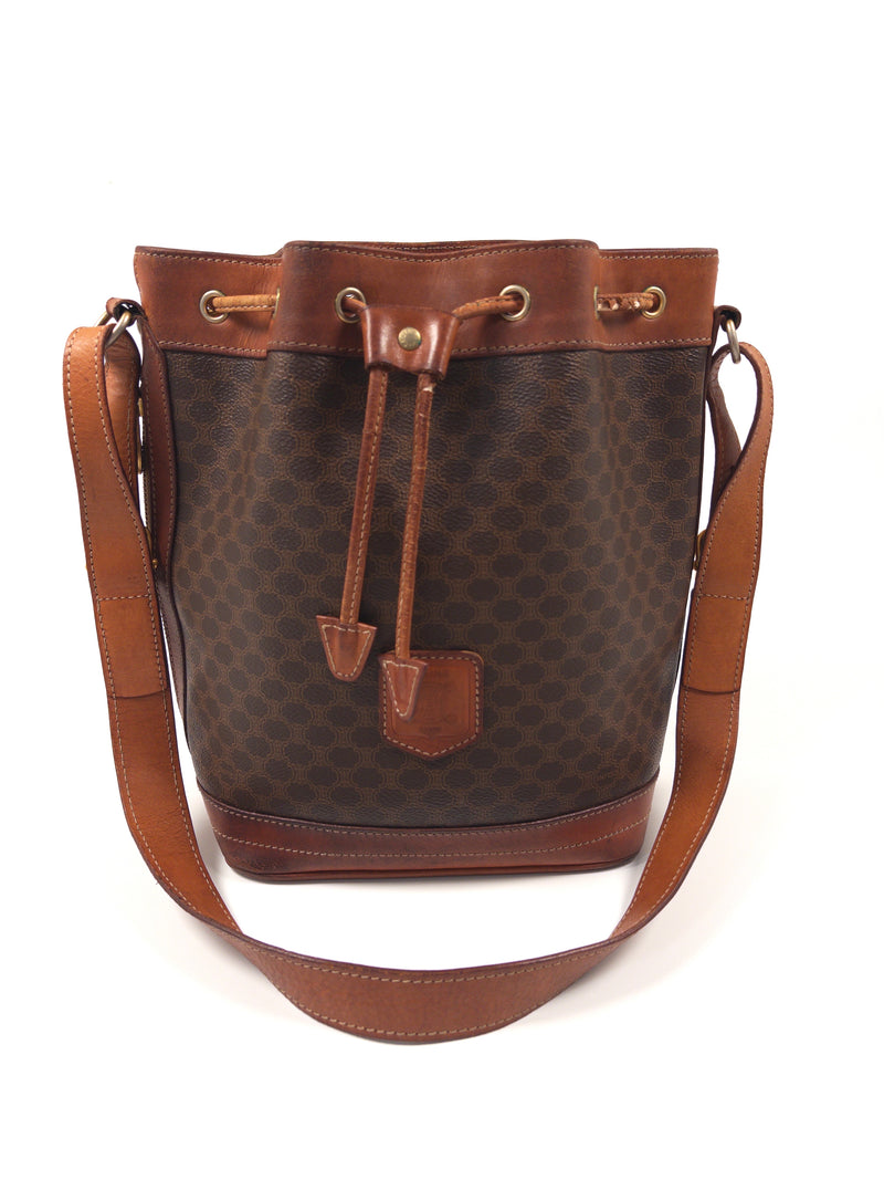Celine Macadam Drawstring Shoulder Bag