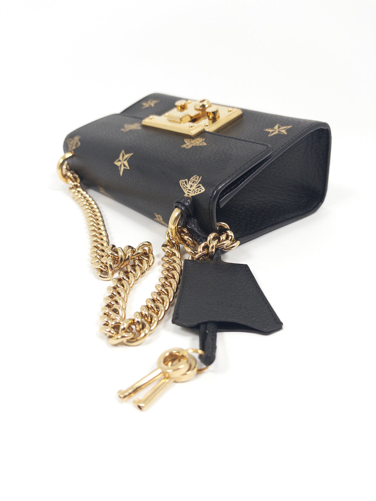 Gucci Padlock Star Bee Chain Bag