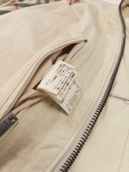 Burberry Hooded Field Jacket with Nova Check Pattern