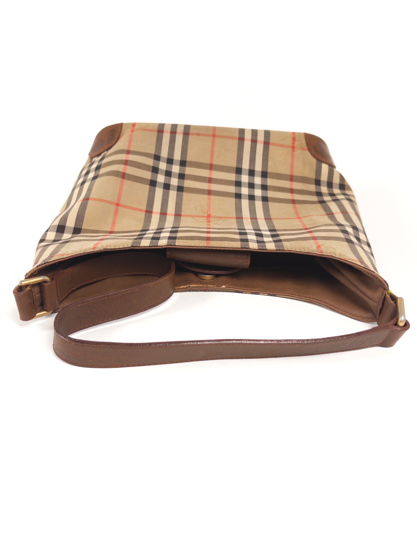 Burberry Nova Check Canvas Shoulder Bag