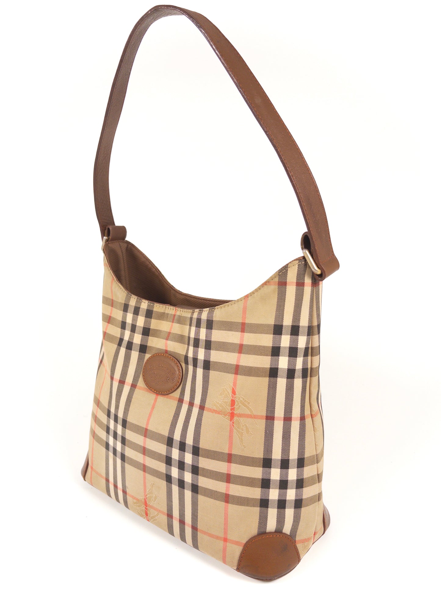 Burberry Nova Check Canvas Shoulder Bag