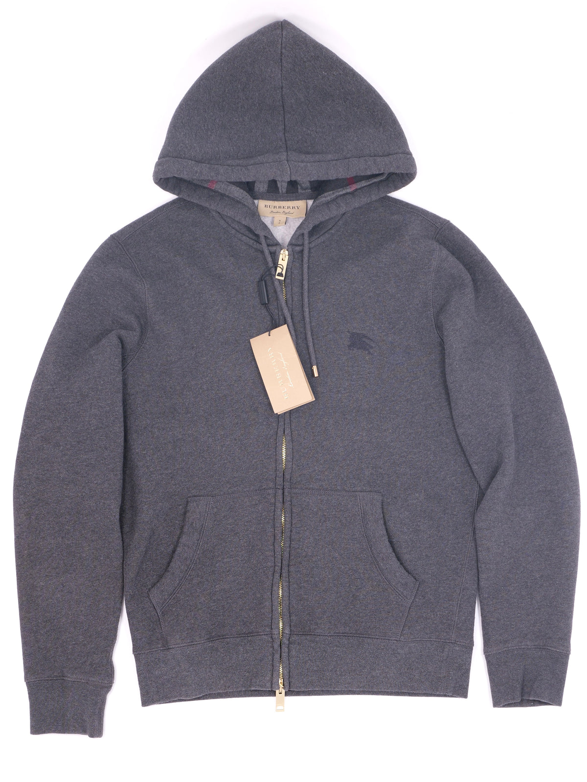 Burberry Check Zip Hoodie W Tags