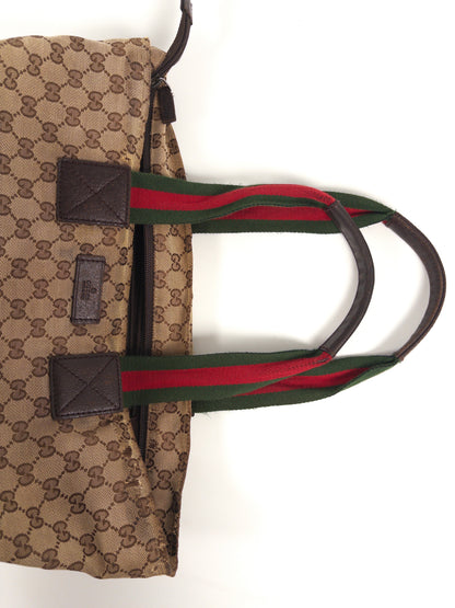 Gucci GG Handbag Sherry Line Web Tote Bag