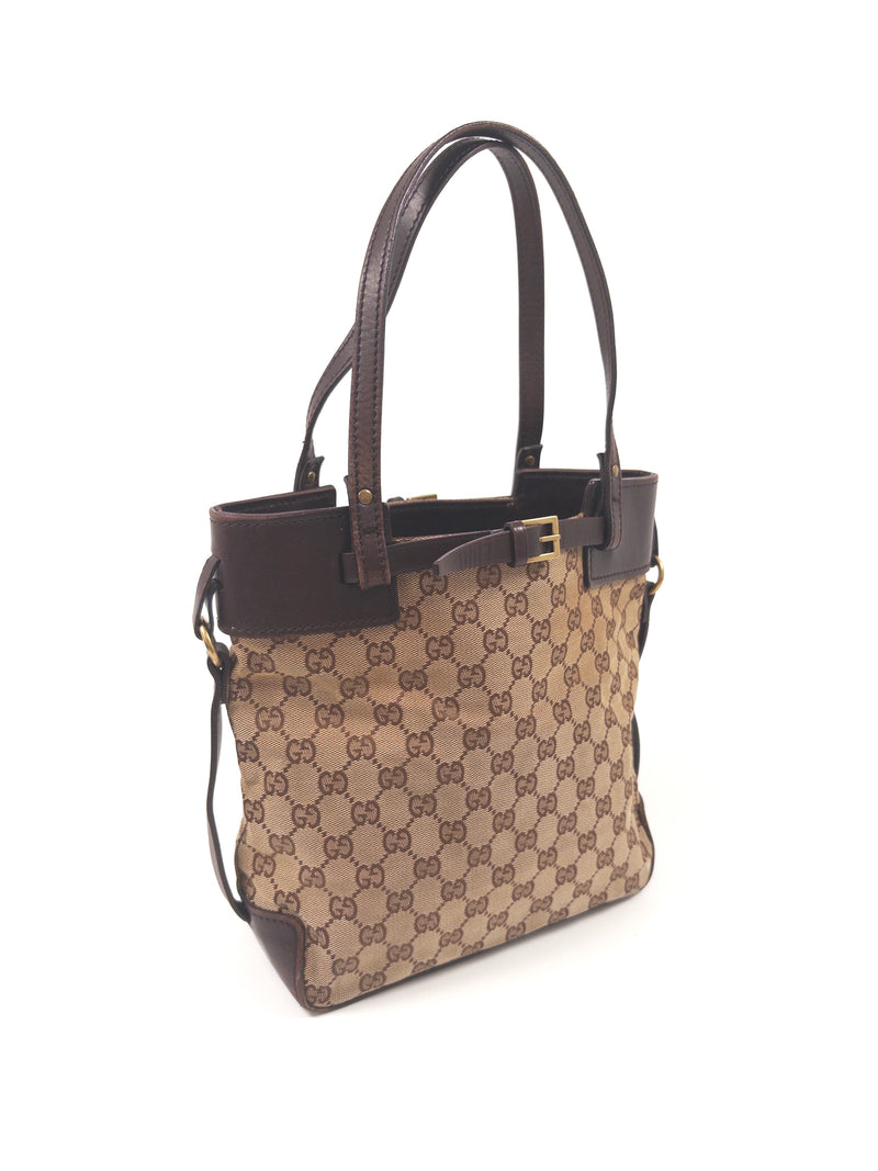 Gucci GG Canvas Belted Tote Bag