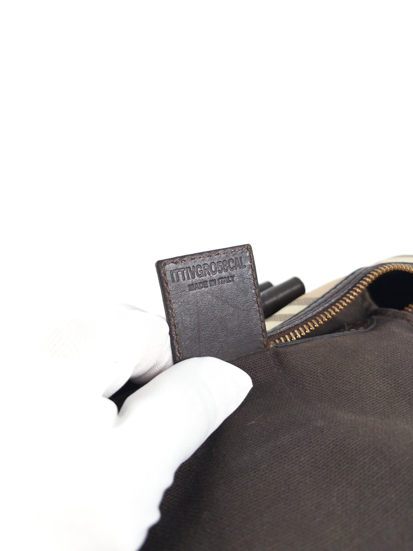 Burberry Haymarket Check Boston Bag