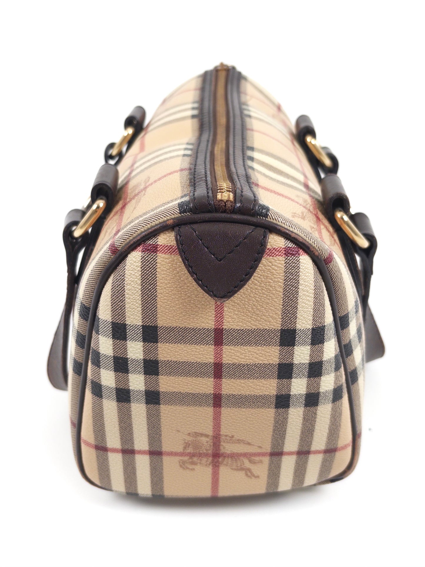 Burberry Haymarket Check Boston Bag