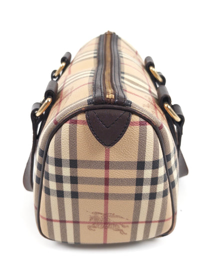 Burberry Haymarket Check Boston Bag
