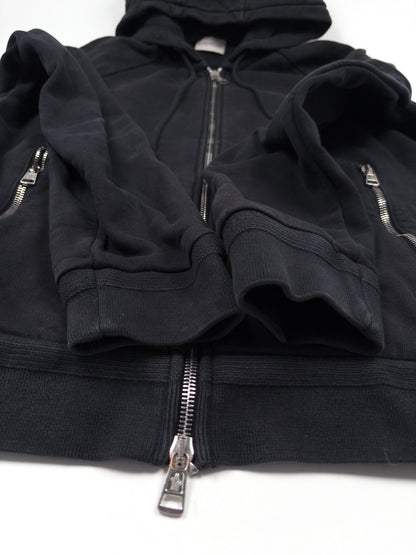 Moncler Double-Logo Zip Hoodie (Fits XS)