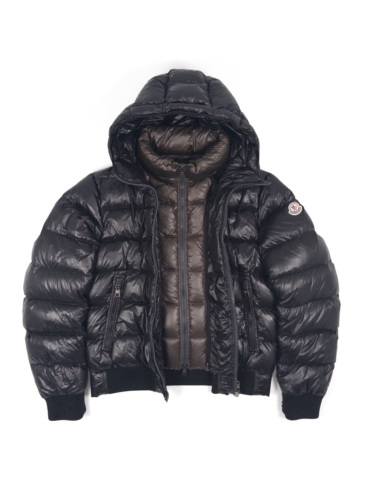 Moncler Marque Down Jacket, Black, Size 2