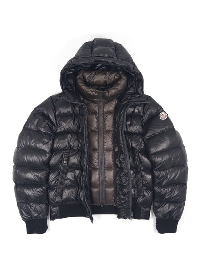Moncler Marque Down Jacket, Black, Size 2