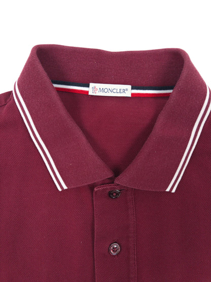 Moncler Striped Sleeve Polo Shirt