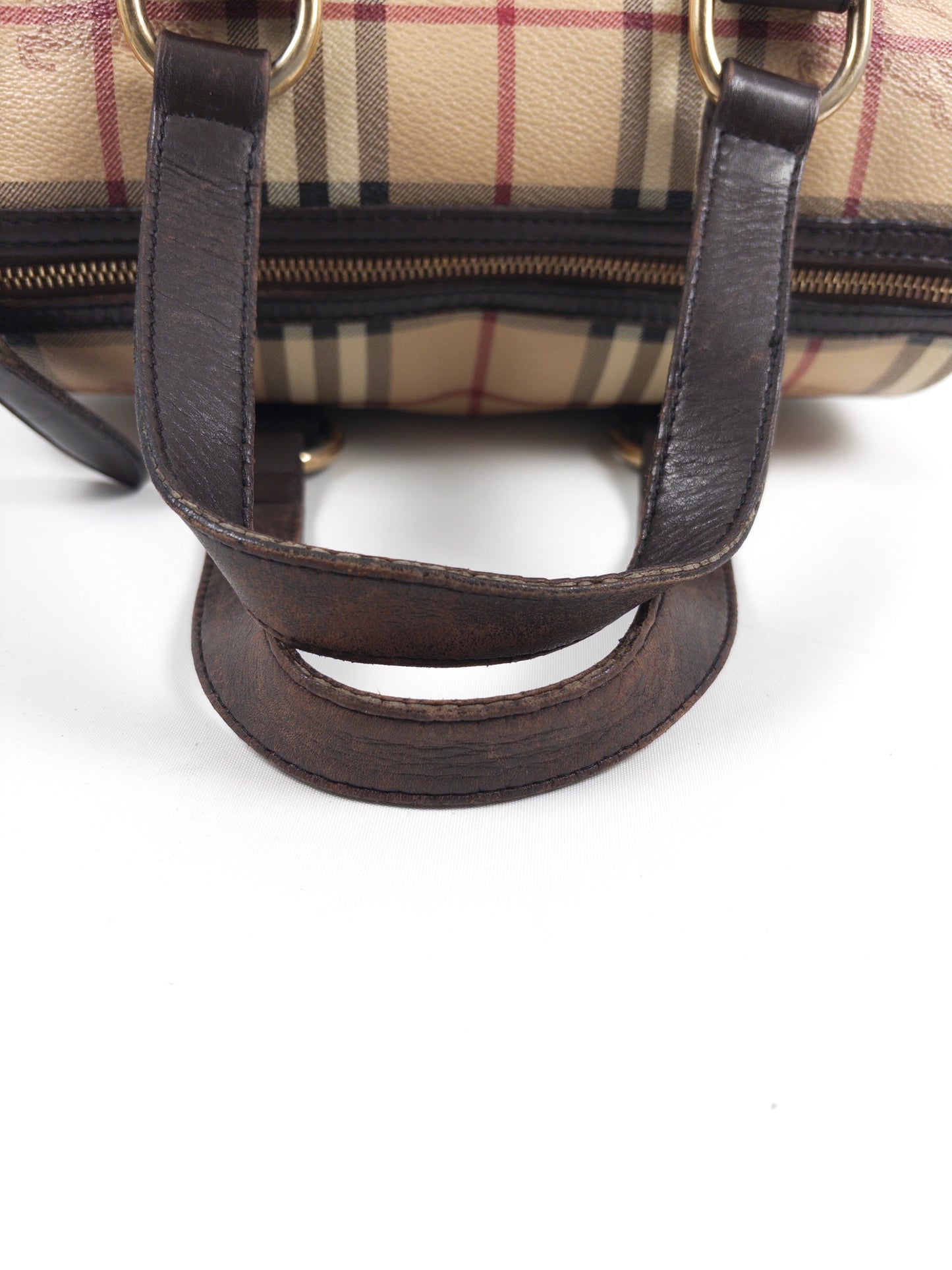 Burberry Haymarket Check Boston Bag