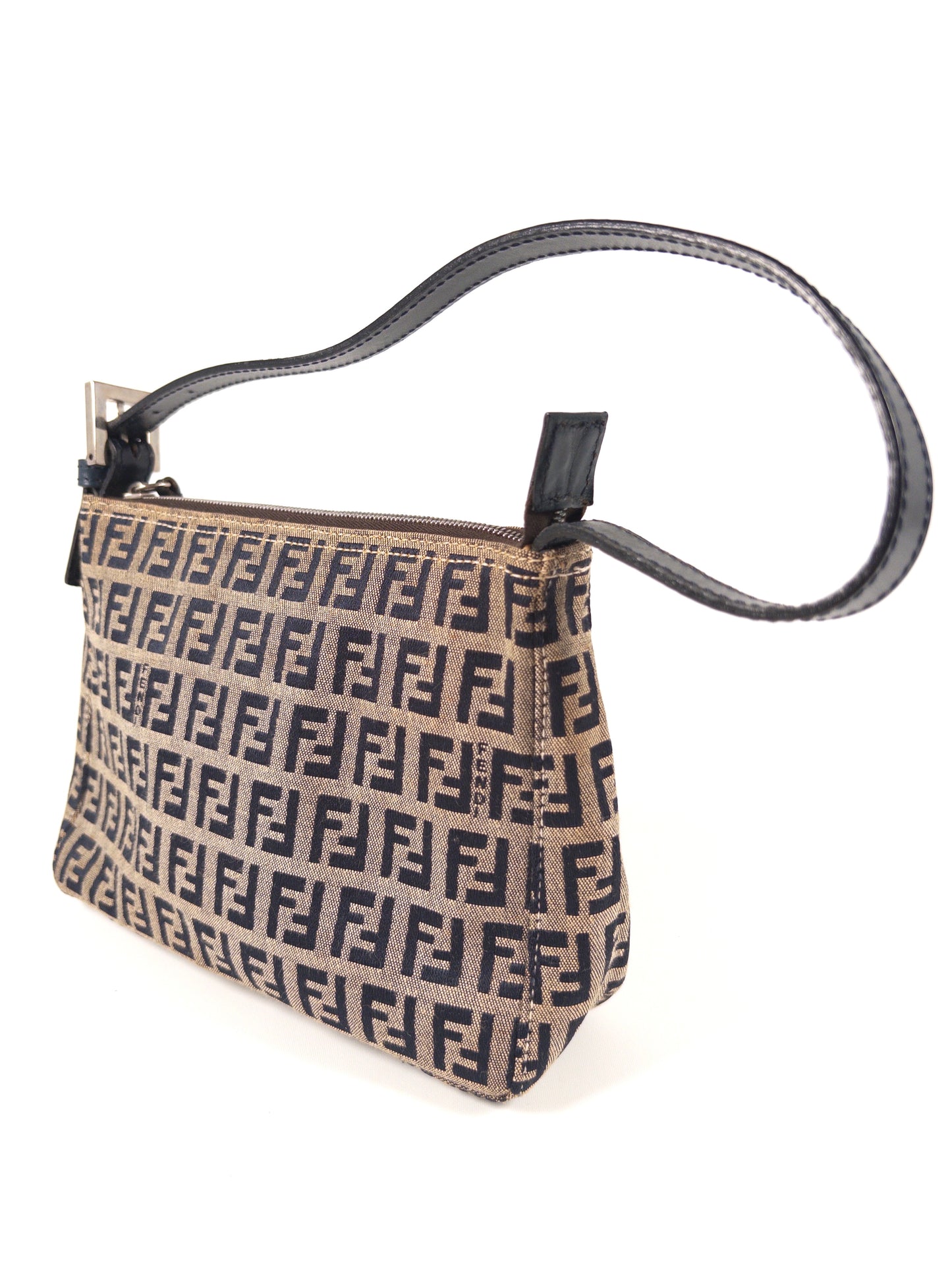 Fendi Zucchino FF Top Handle Bag