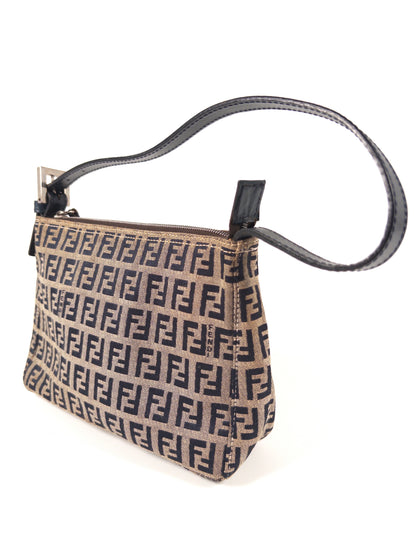 Fendi Zucchino FF Top Handle Bag