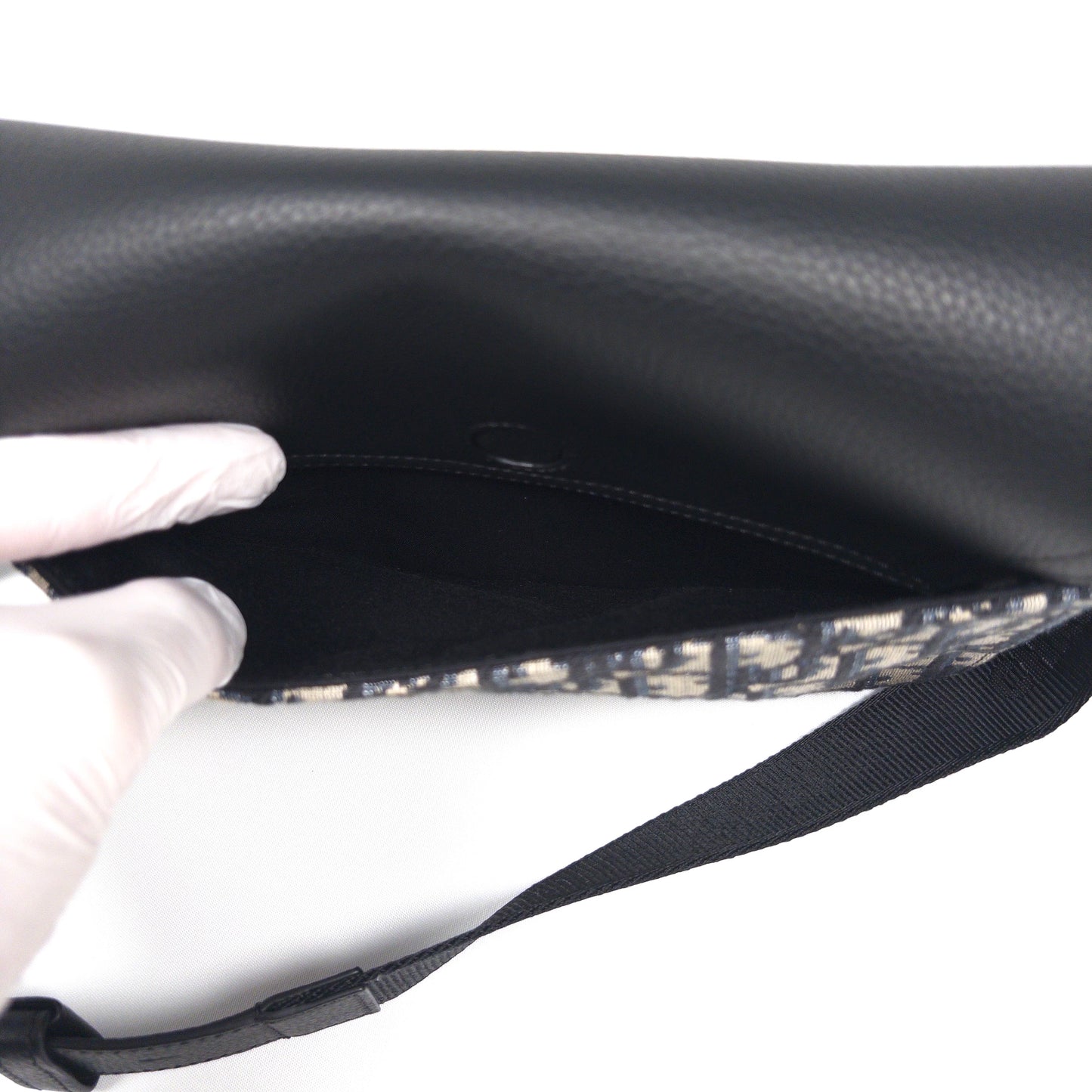 Dior Small Saddle Messenger Bag With Flap Black Dior Oblique Jacquard