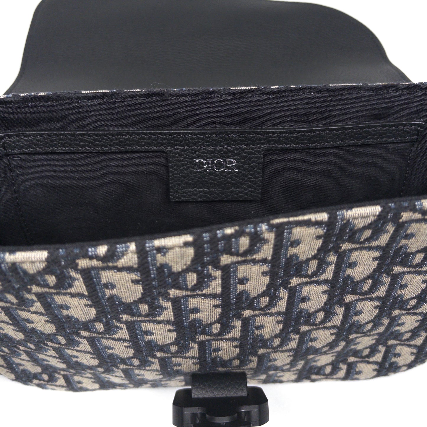 Dior Small Saddle Messenger Bag With Flap Black Dior Oblique Jacquard