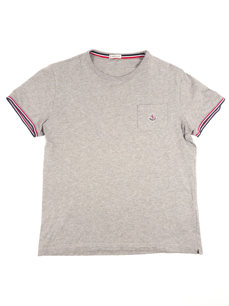 Moncler T-Shirt Grey Tricolor