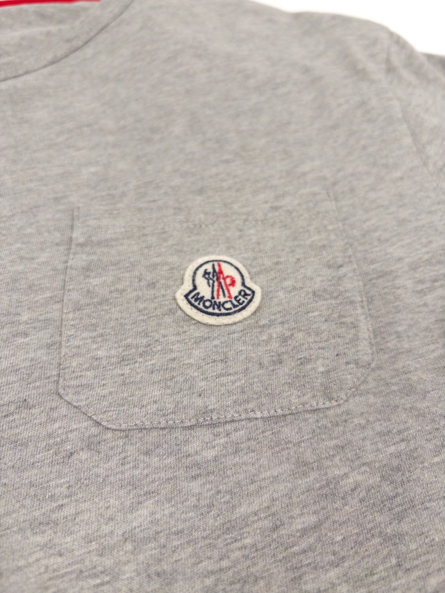 Moncler T-Shirt Grey Tricolor