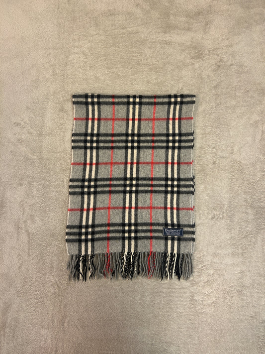 Burberry Cashmere Vintage Check Halsduk Ljusgrå