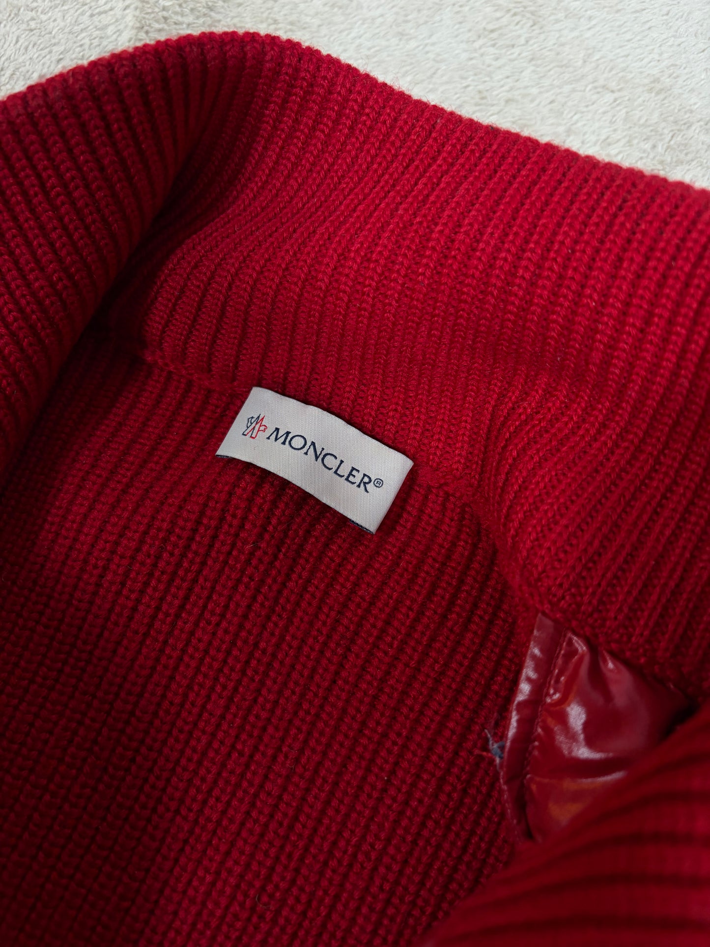 Moncler Tricolour Down Cardigan