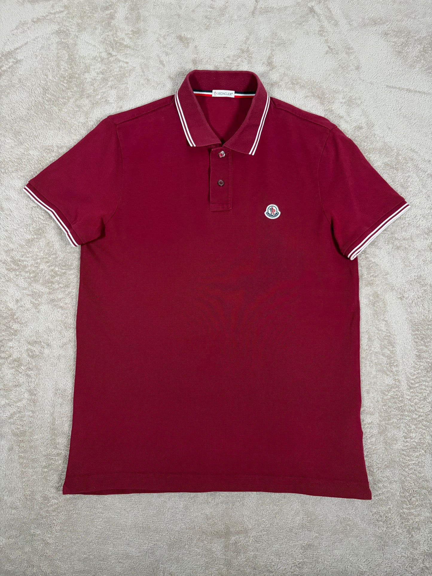 Moncler Striped Sleeve Polo Shirt 168