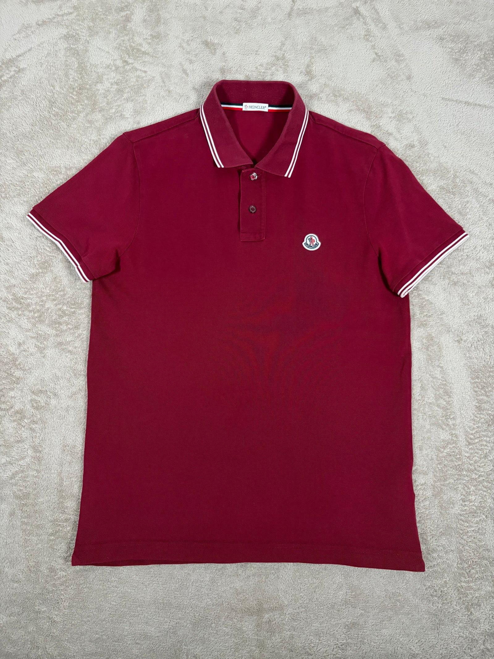 Moncler Striped Sleeve Polo Shirt 168