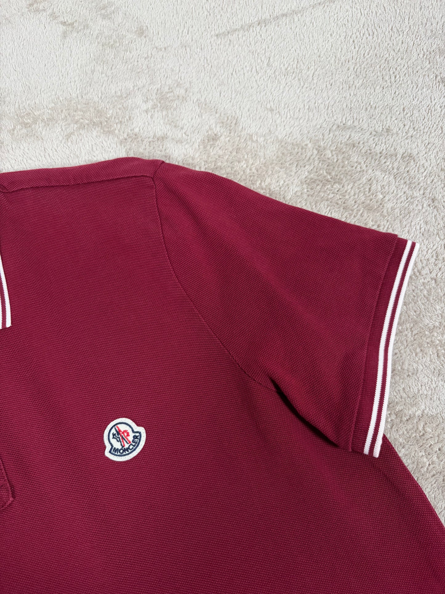 Moncler Striped Sleeve Polo Shirt 168