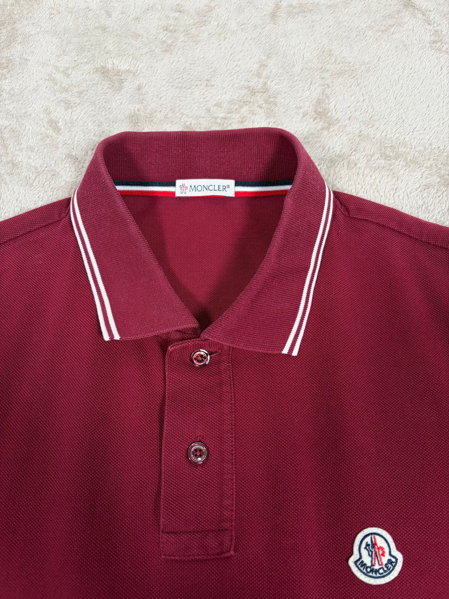 Moncler Striped Sleeve Polo Shirt 168
