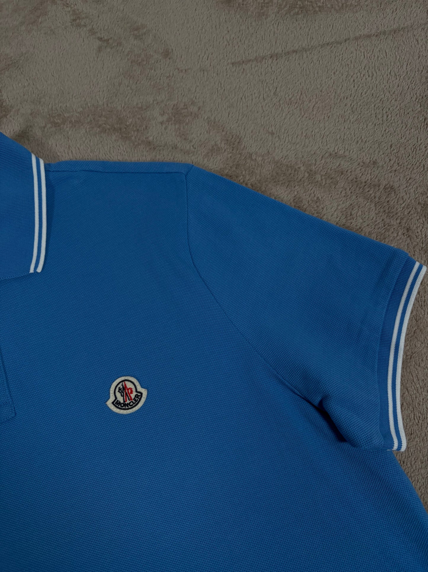 Moncler Striped Sleeve Polo Shirt 169