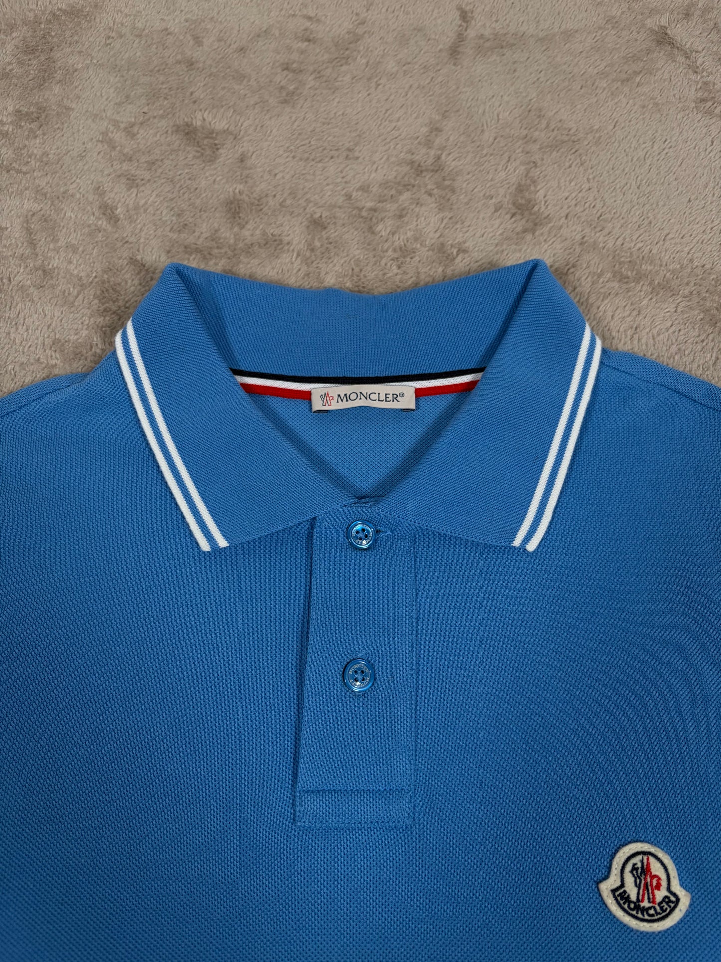 Moncler Striped Sleeve Polo Shirt 169