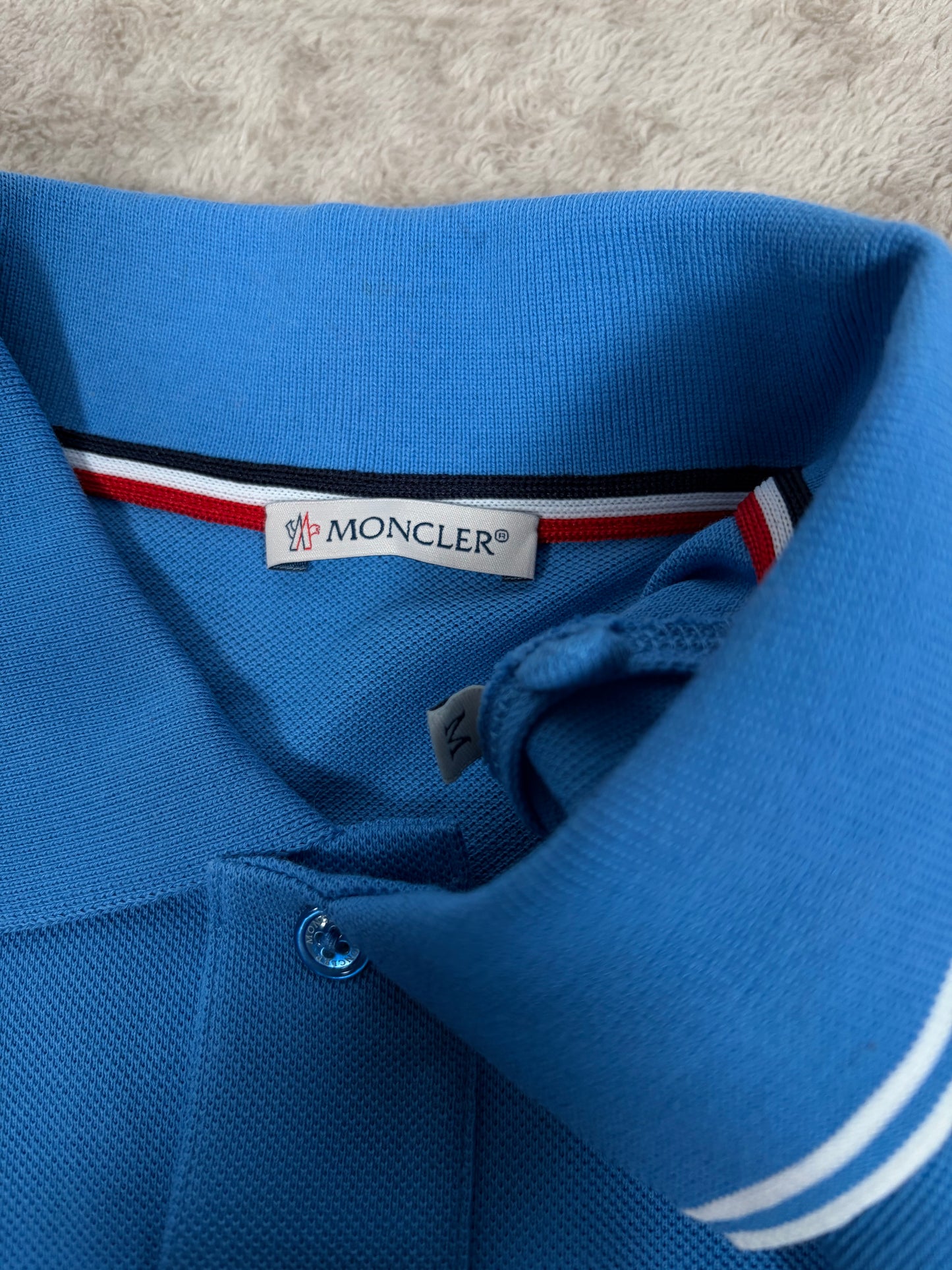 Moncler Striped Sleeve Polo Shirt 169