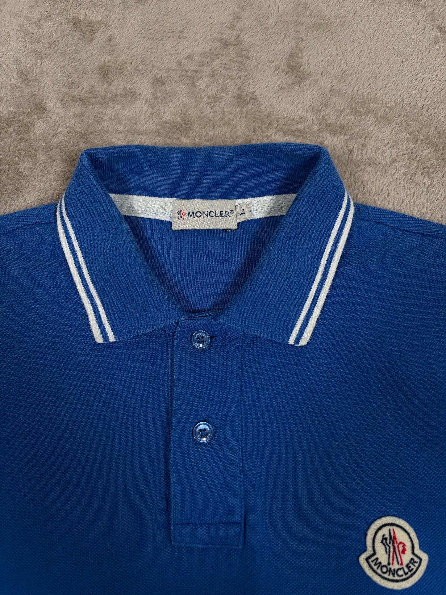 Moncler Striped Sleeve Polo Shirt 170