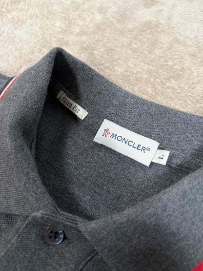 Moncler Tricolour Longsleeve Polo Shirt