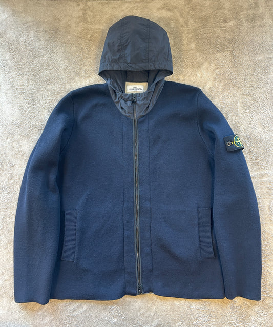 Stone Island Nylon Hooded Knit Hoodie