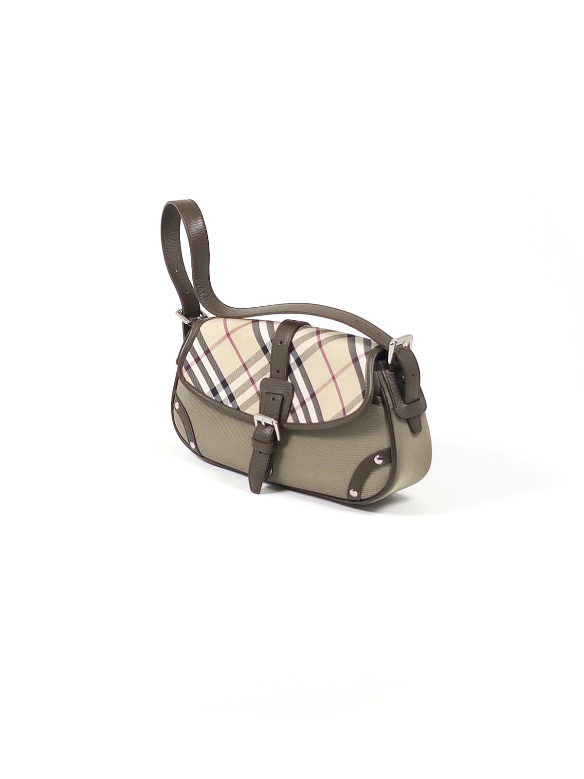 Burberry Check Buckle Shoulder Bag