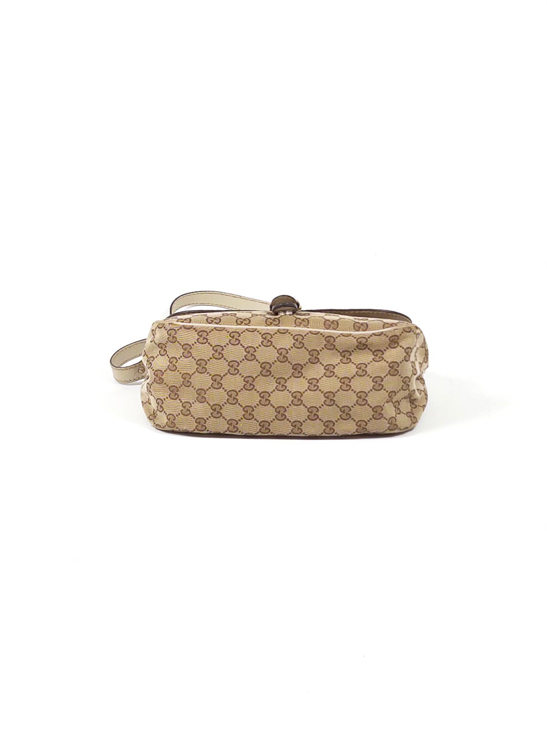 Gucci GG Canvas Leather Flap Shoulder Bag